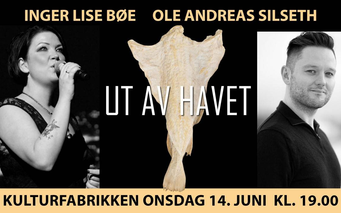 Ut av havet konsert med Inger Lise Bøe og Ole Andreas Silseth Tikkio